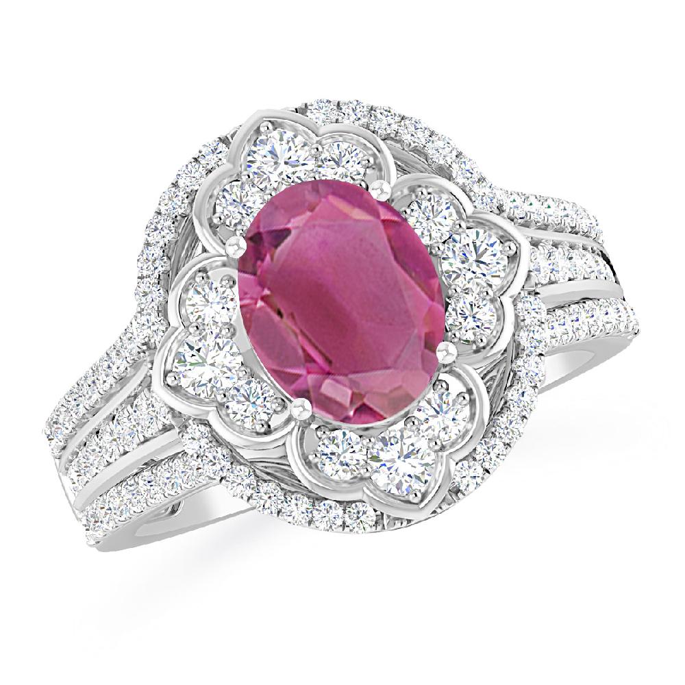 White Gold - Pink Tourmaline