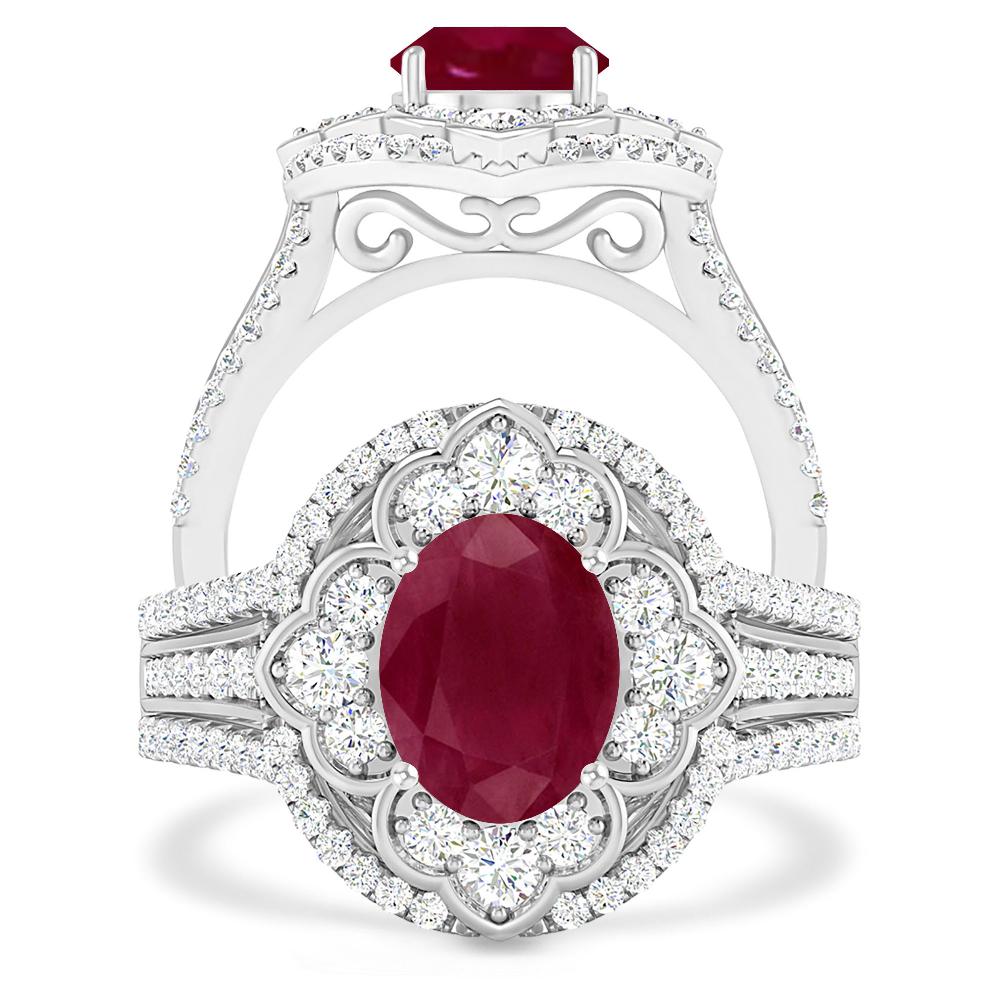 White Gold - Ruby