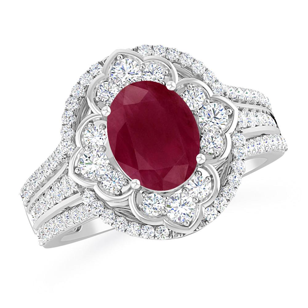 White Gold - Ruby