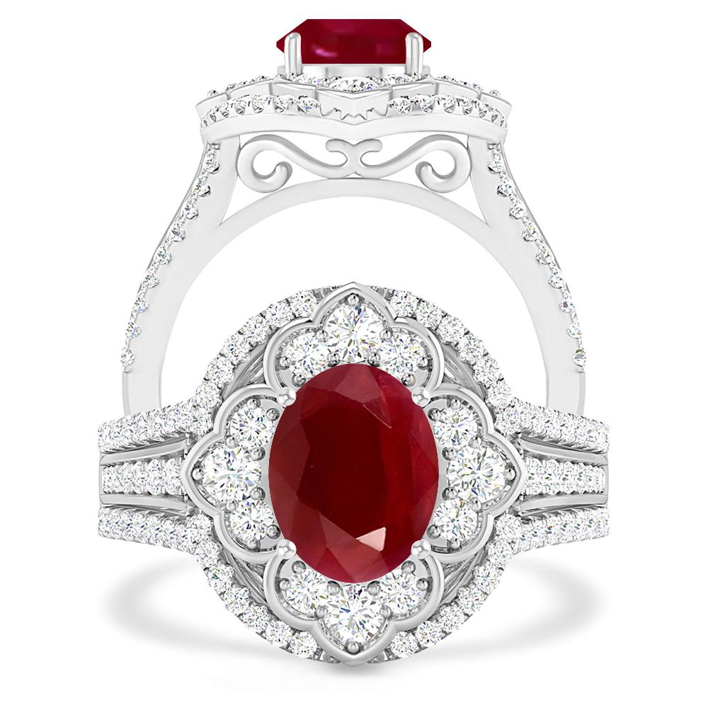 White Gold - Ruby