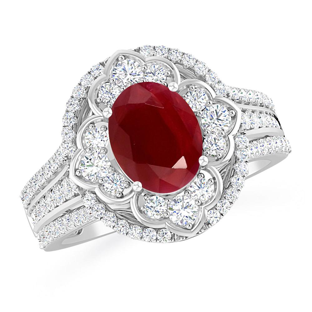 White Gold - Ruby