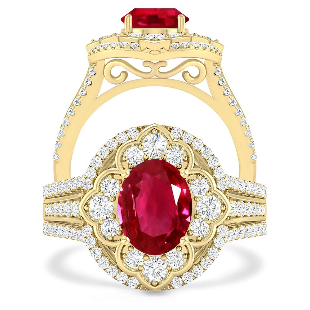 Yellow Gold - Ruby