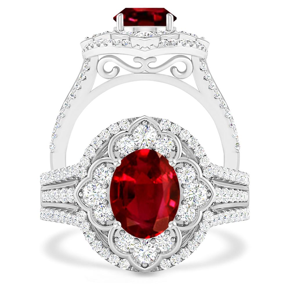 White Gold - Ruby