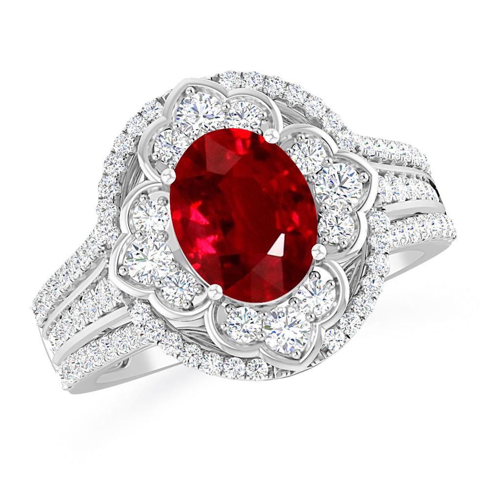 White Gold - Ruby