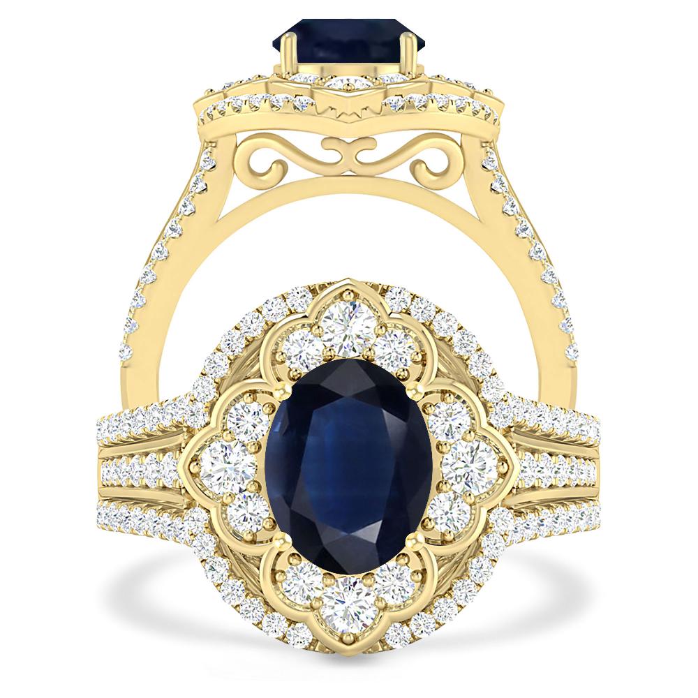 Yellow Gold - Sapphire