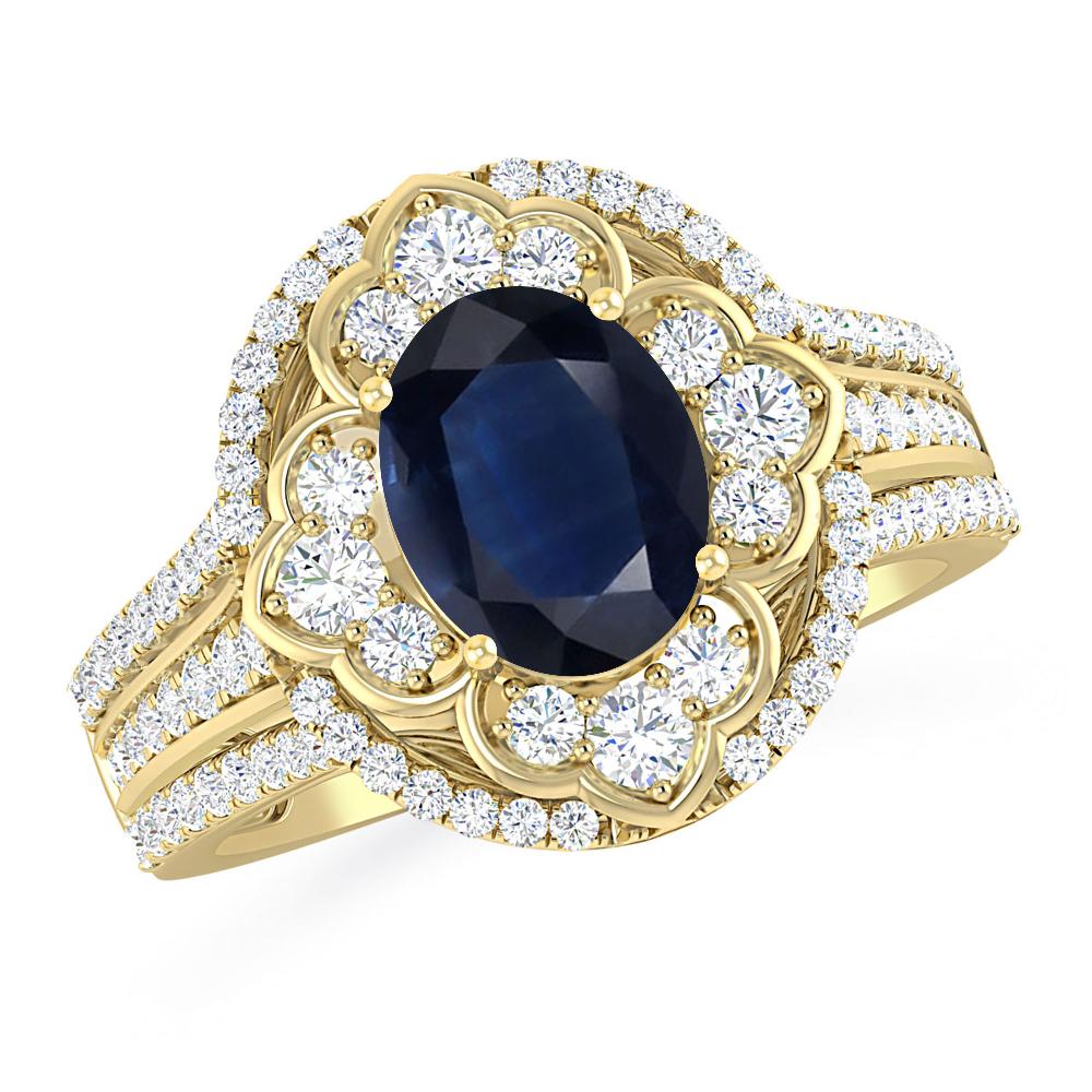 Yellow Gold - Sapphire