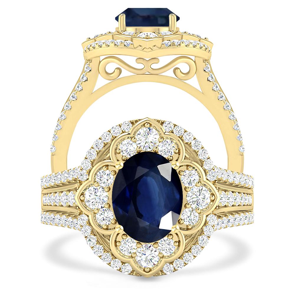 Yellow Gold - Sapphire