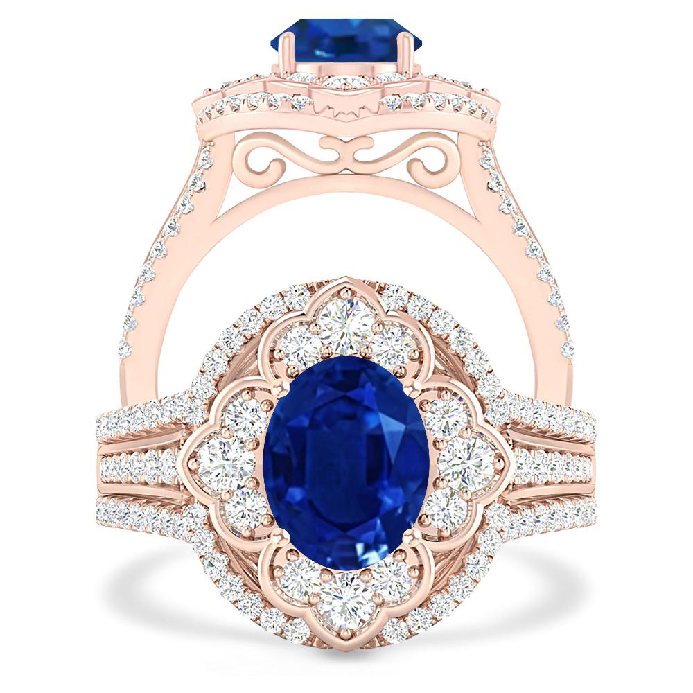 Rose Gold - Sapphire