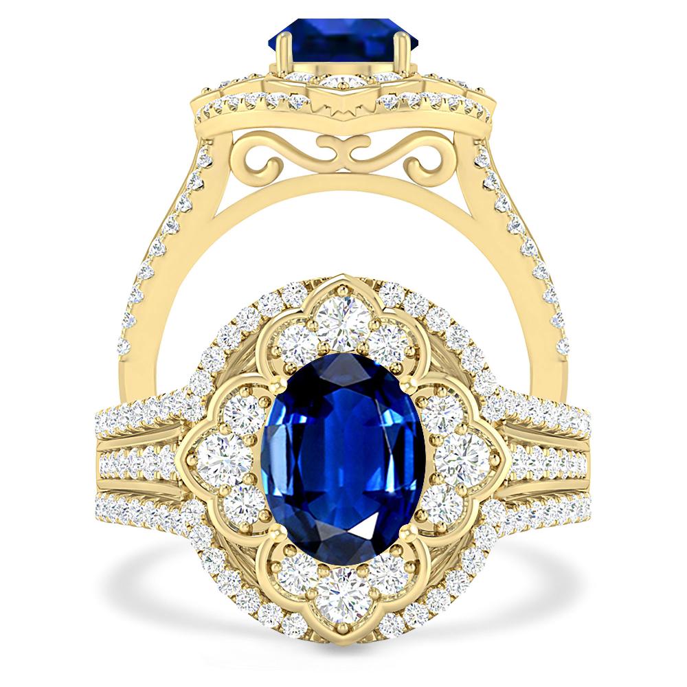 Yellow Gold - Sapphire