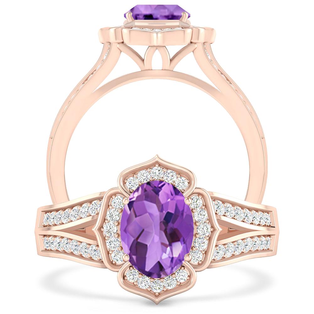 Rose Gold - Amethyst