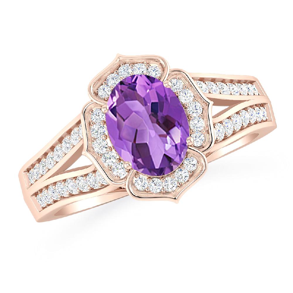 Rose Gold - Amethyst