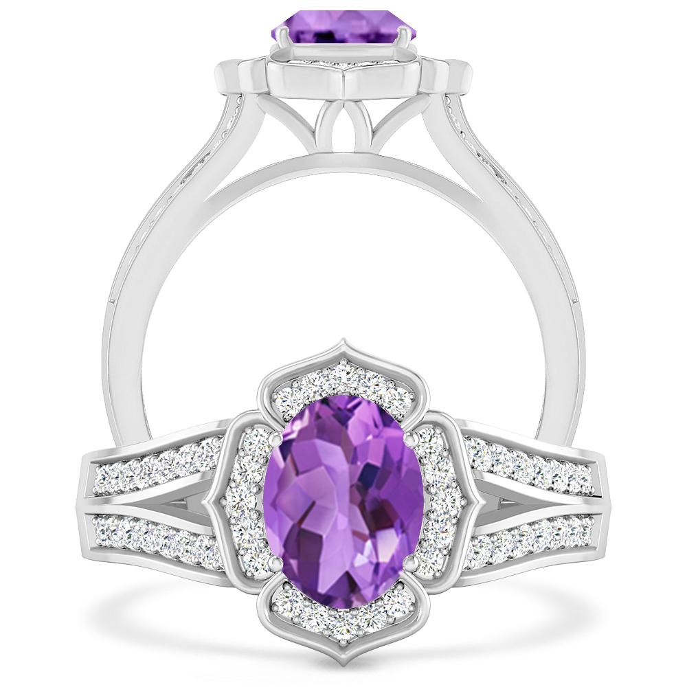 White Gold - Amethyst