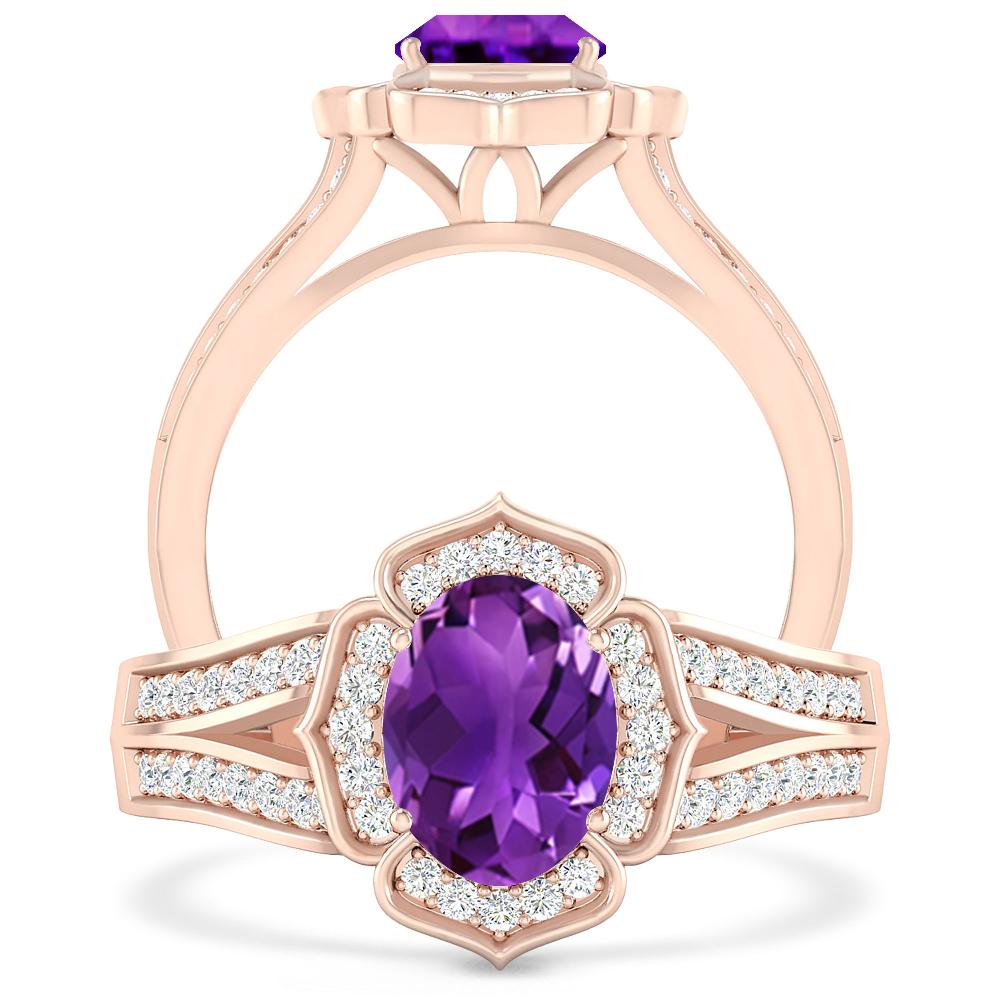 Rose Gold - Amethyst