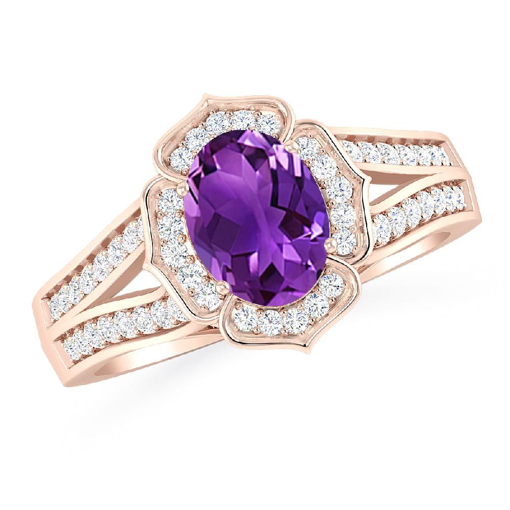 Rose Gold - Amethyst