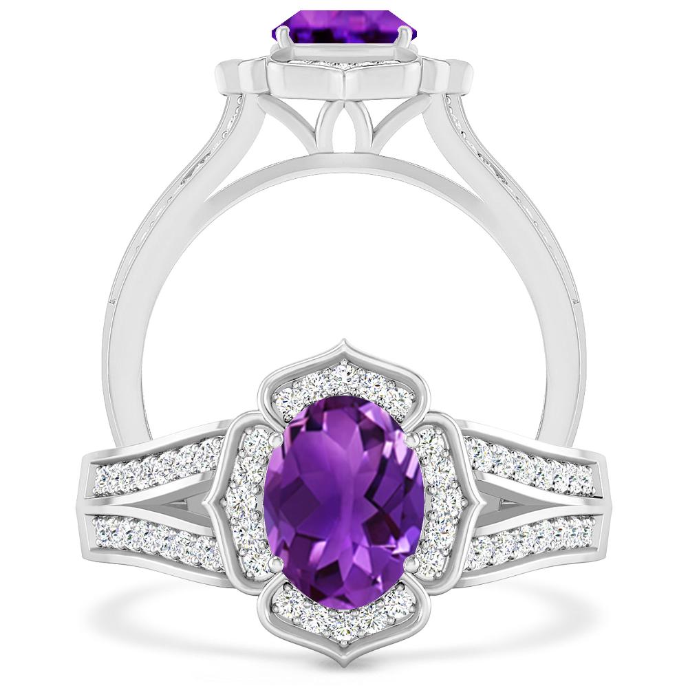 White Gold - Amethyst