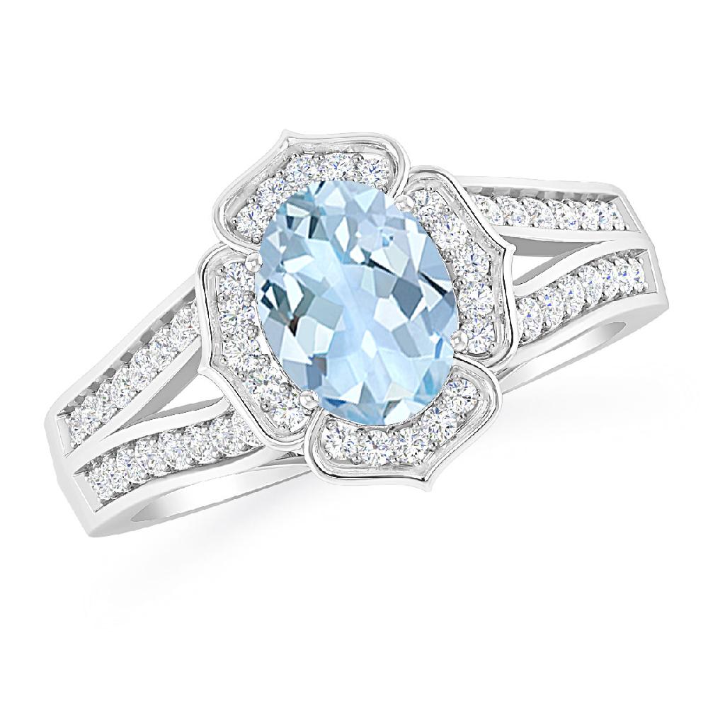 White Gold - Aquamarine