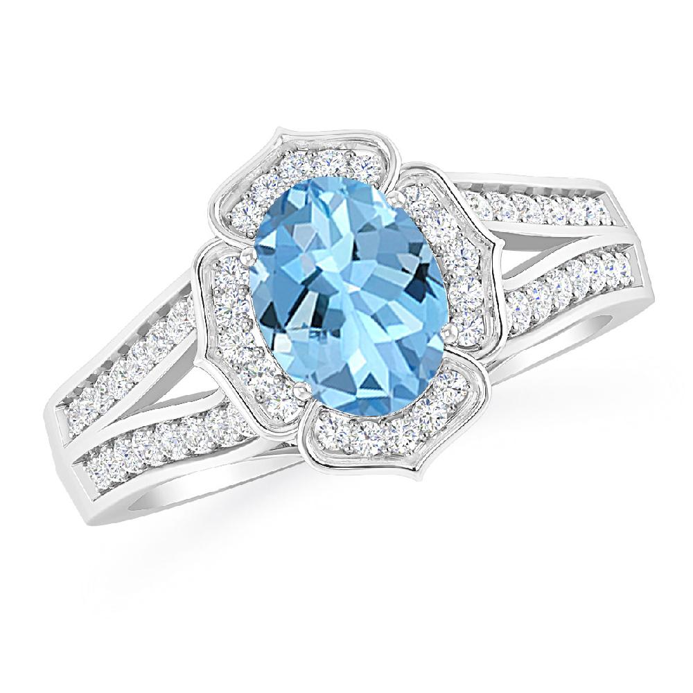 White Gold - Aquamarine