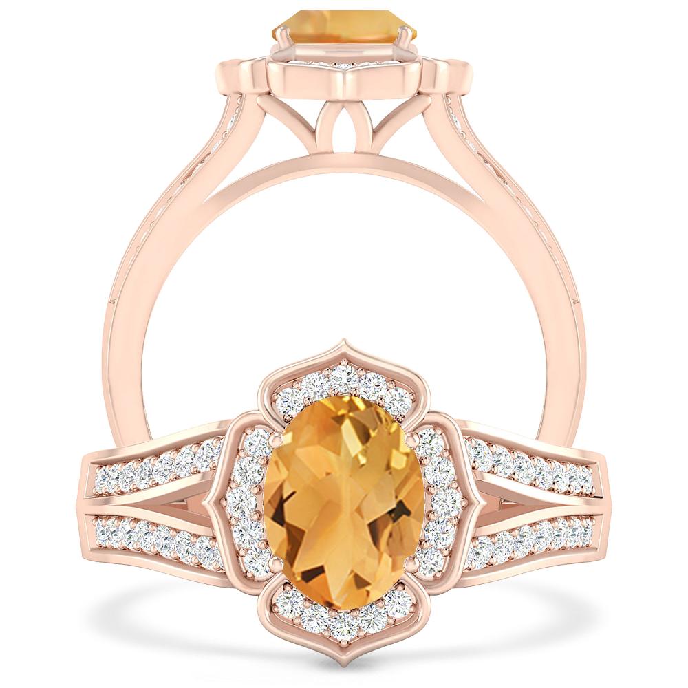 Rose Gold - Citrine