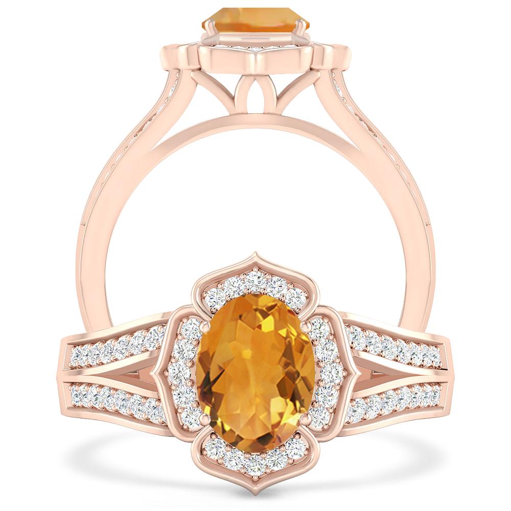 Rose Gold - Citrine