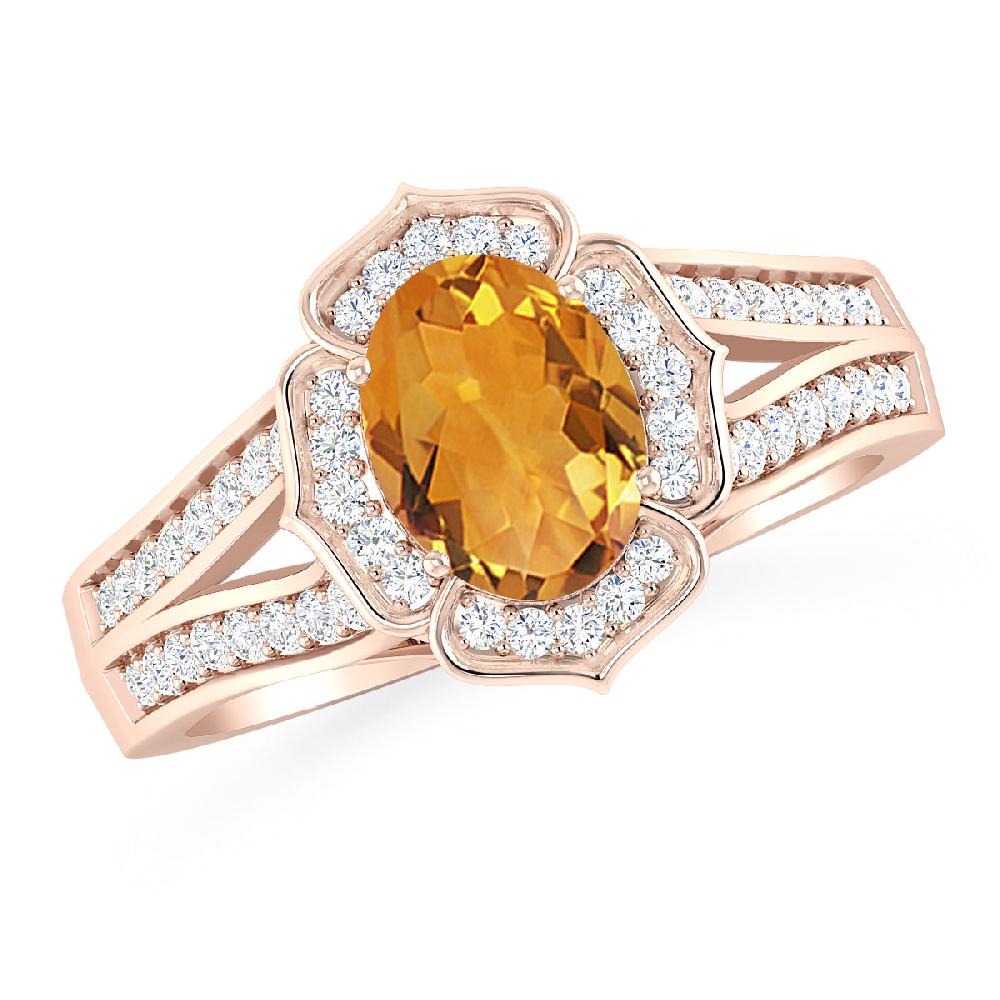 Rose Gold - Citrine