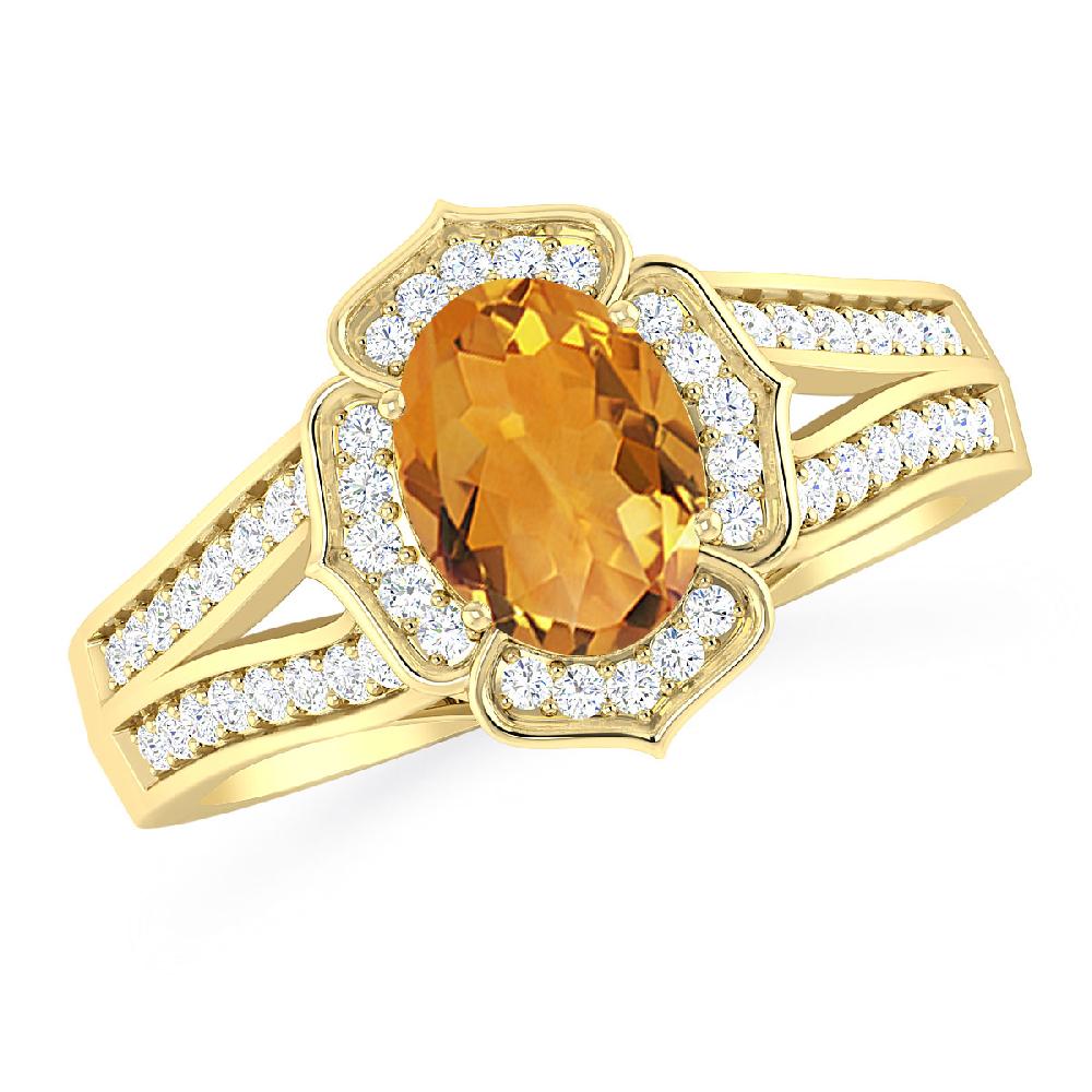 Yellow Gold - Citrine