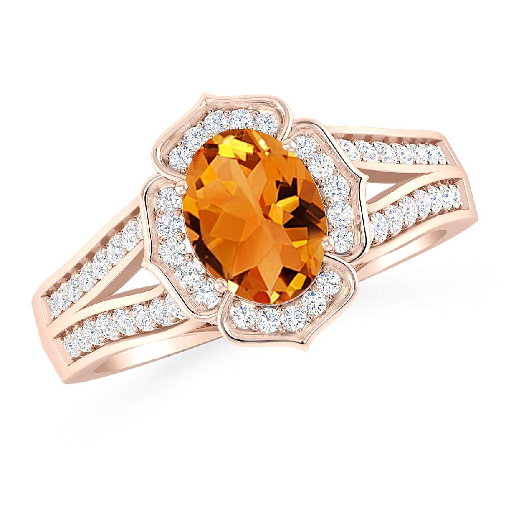 Rose Gold - Citrine