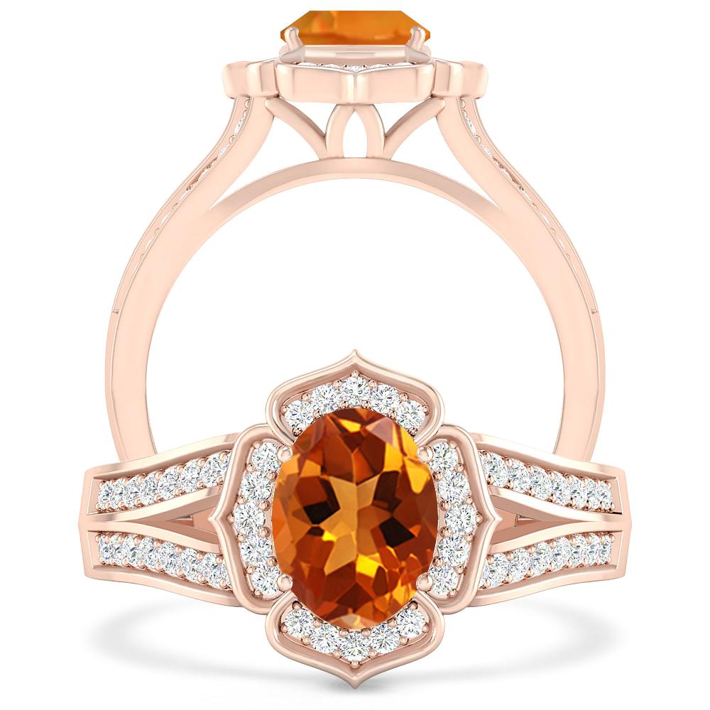 Rose Gold - Citrine