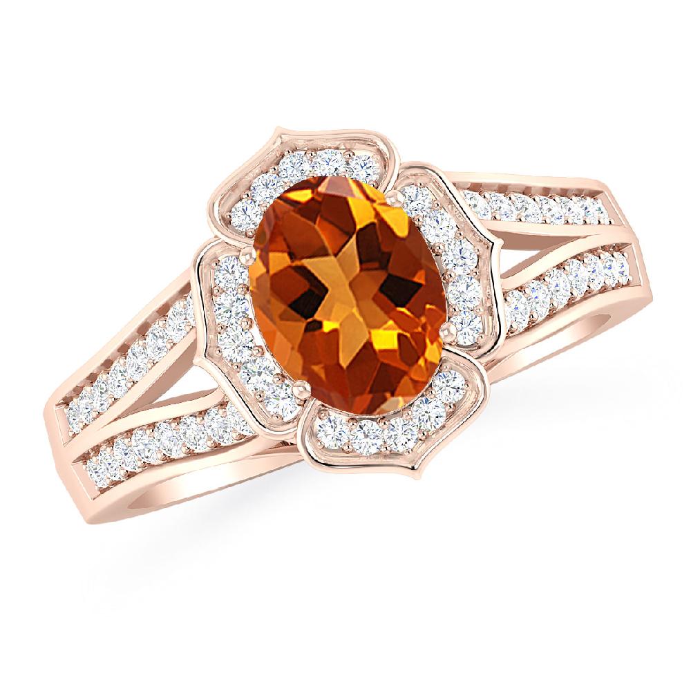 Rose Gold - Citrine