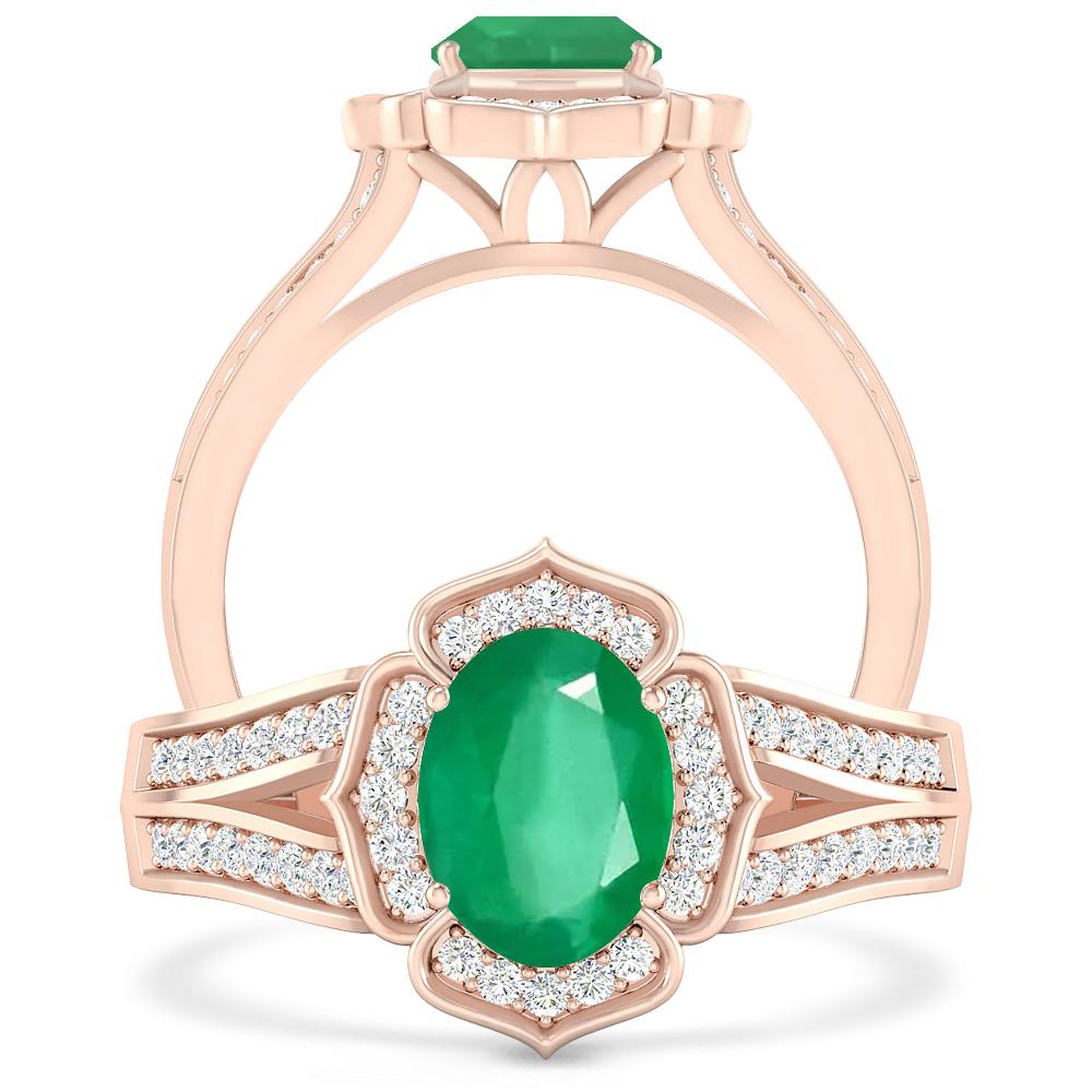 Rose Gold - Emerald