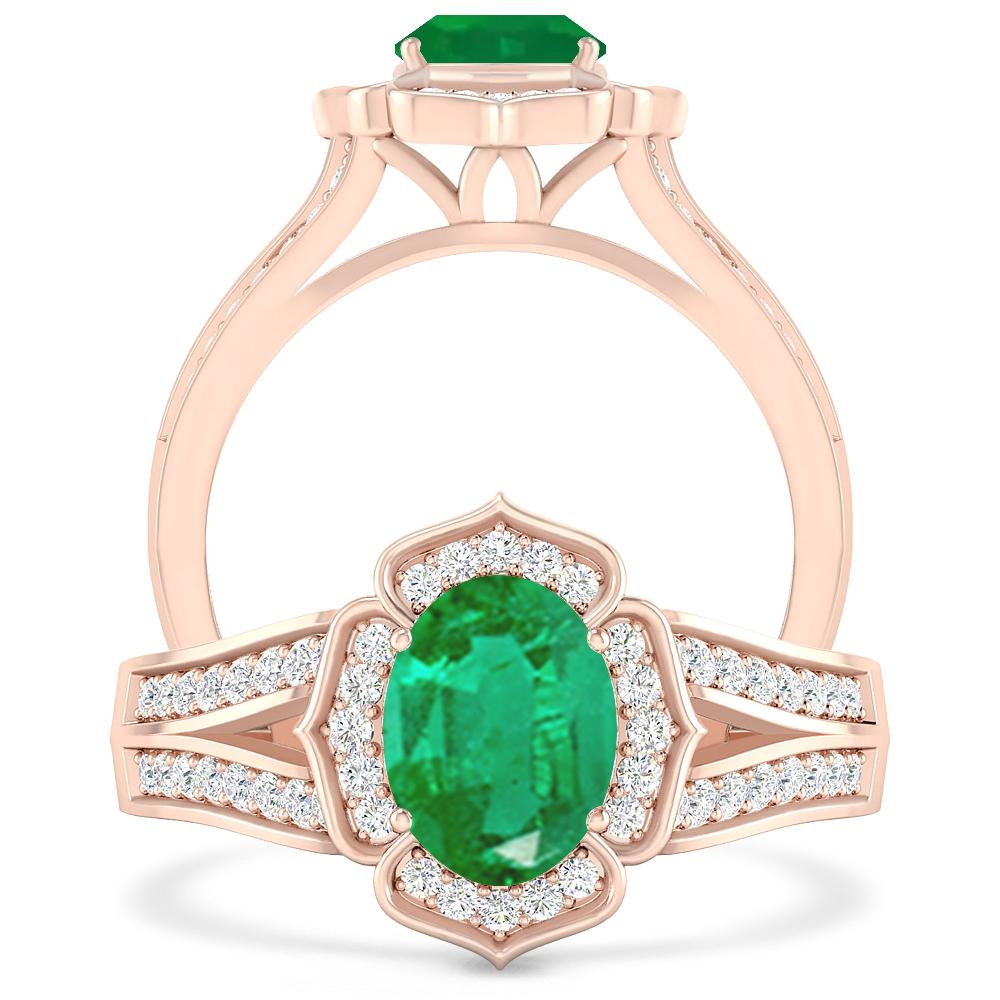 Rose Gold - Emerald