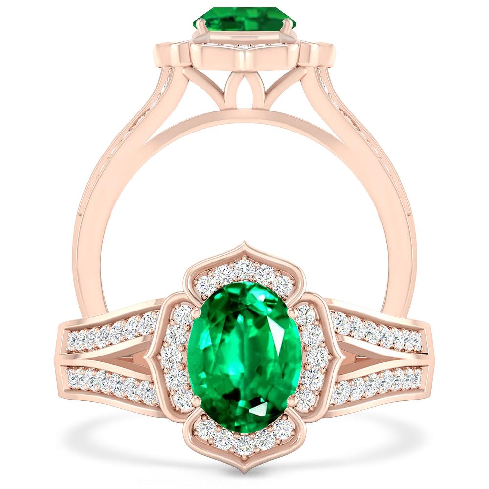 Rose Gold - Emerald