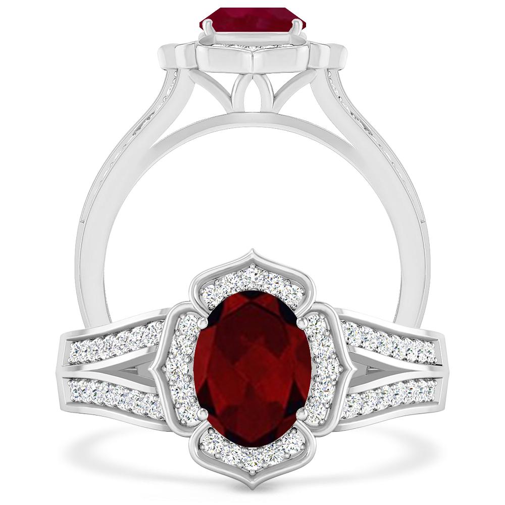 White Gold - Garnet