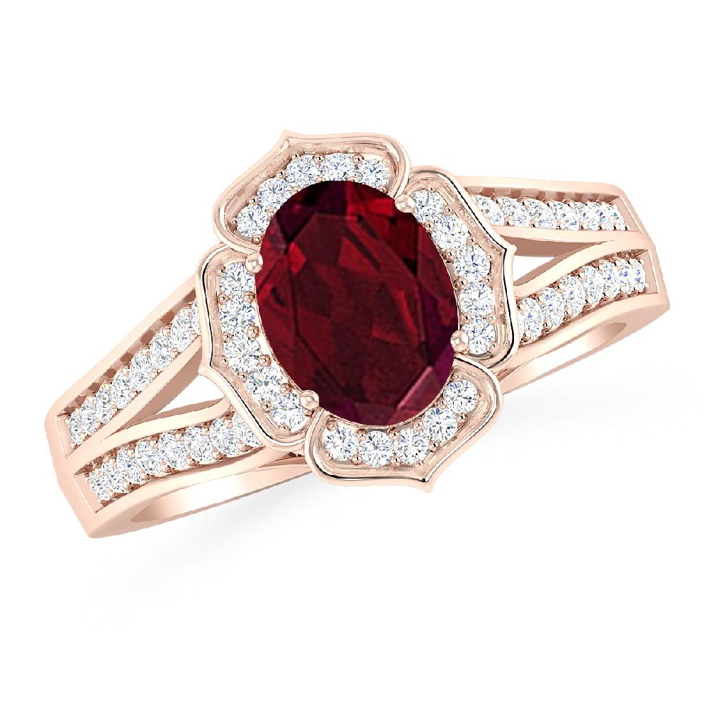 Rose Gold - Garnet