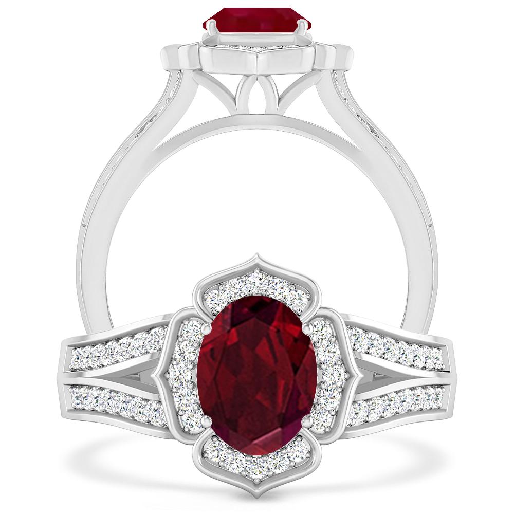 White Gold - Garnet