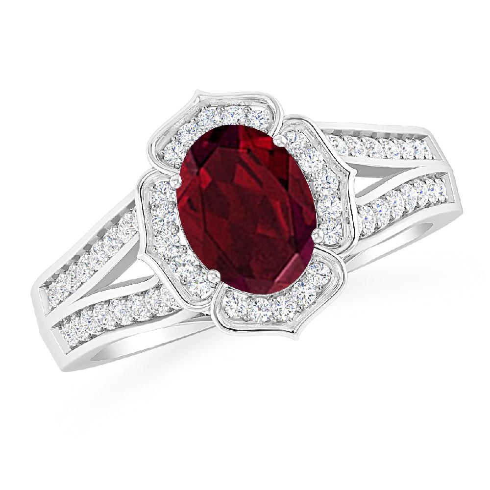 White Gold - Garnet