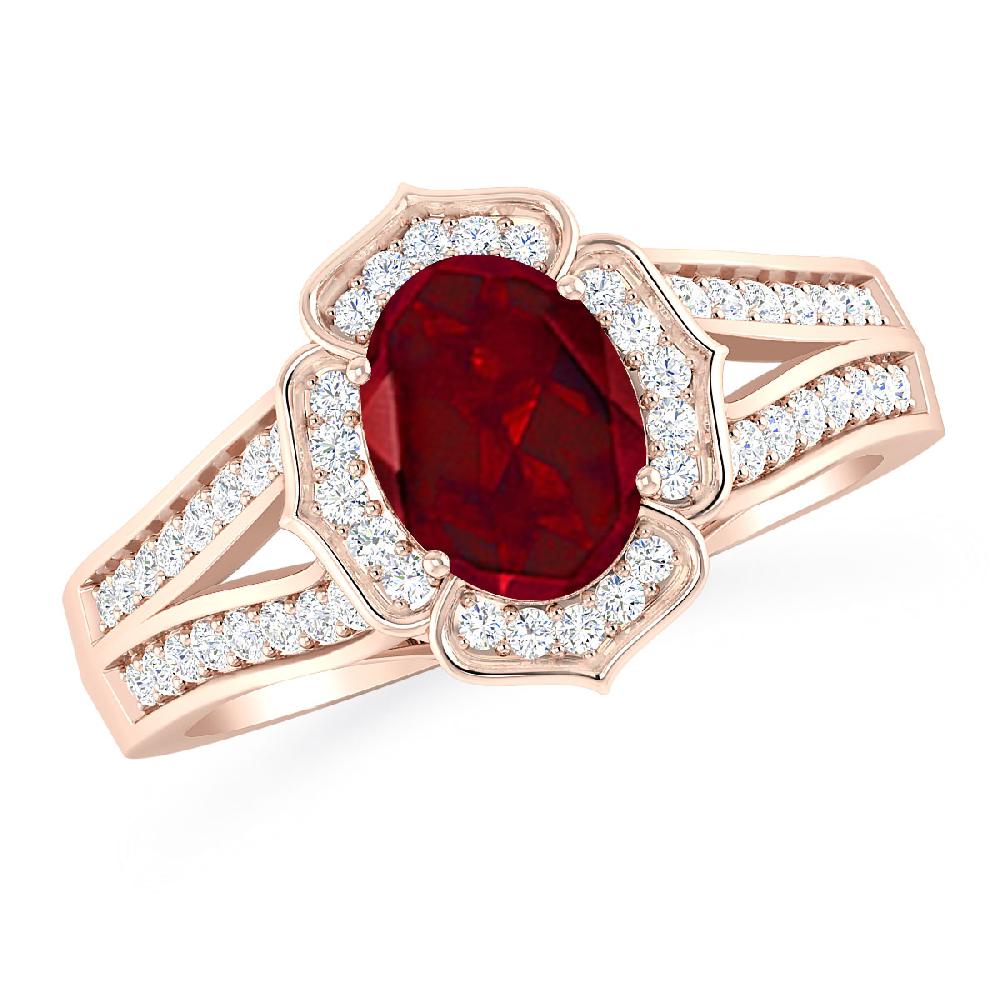 Rose Gold - Garnet