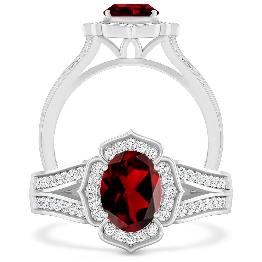 White Gold - Garnet