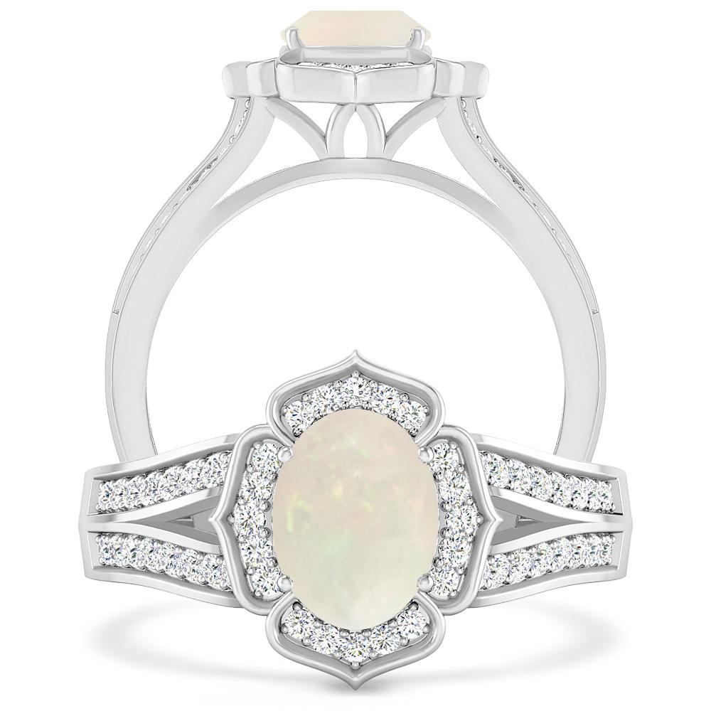 White Gold - Opal