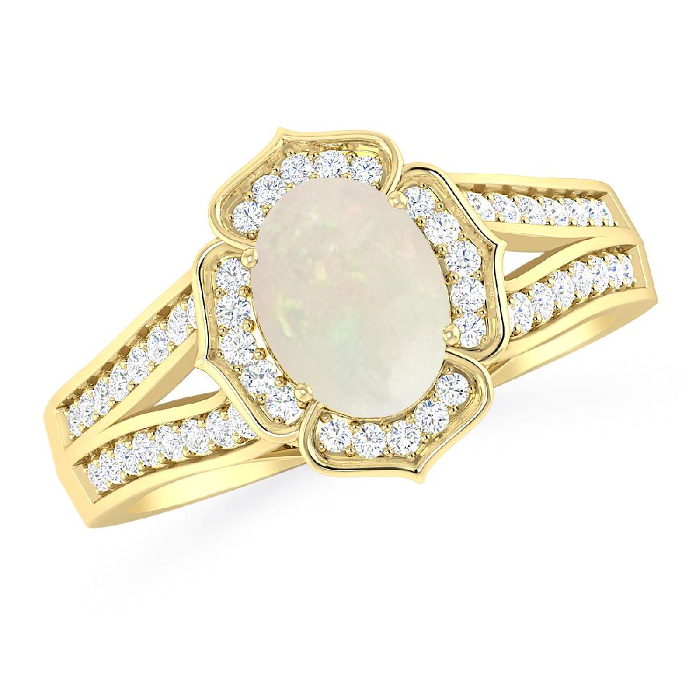 Yellow Gold - Opal