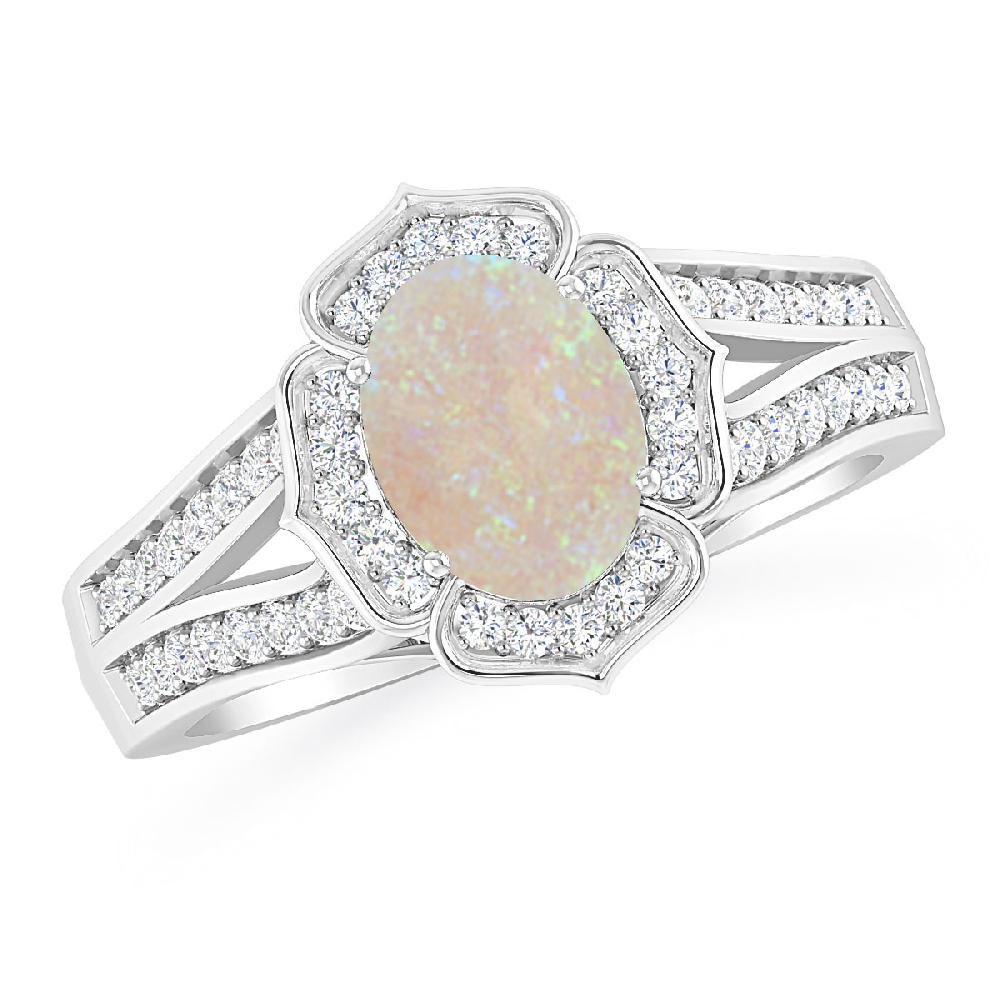 White Gold - Opal