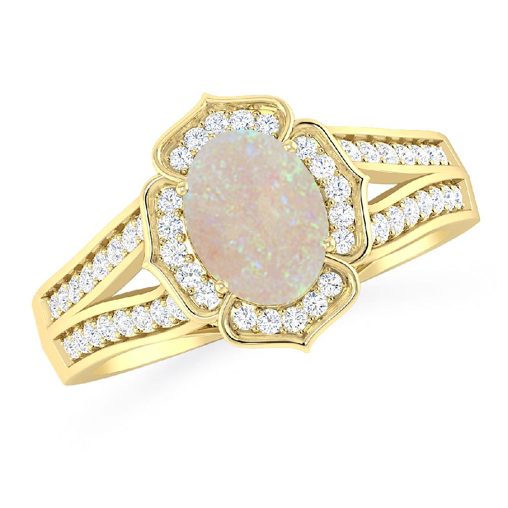 Yellow Gold - Opal