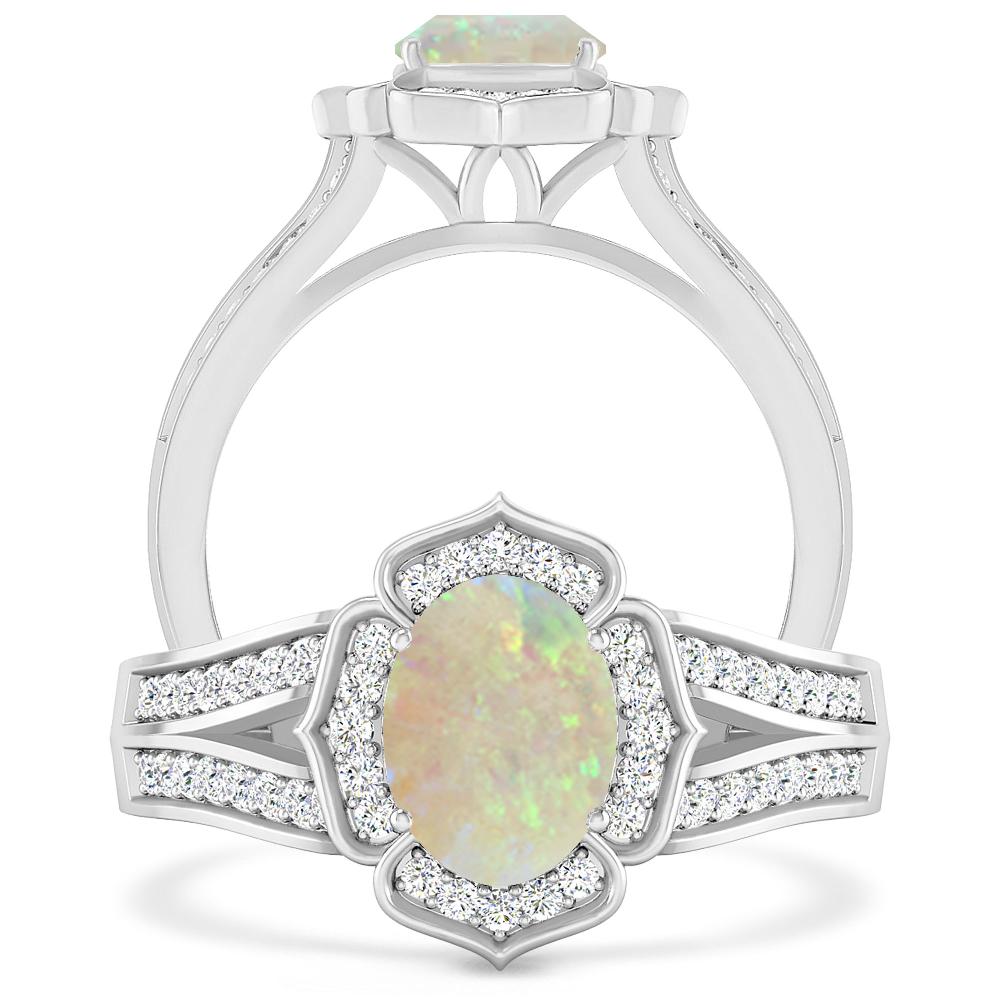 White Gold - Opal