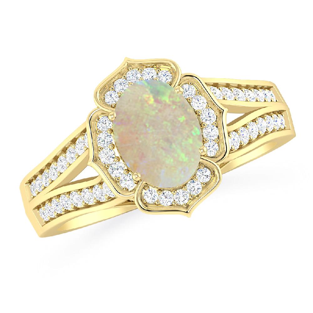 Yellow Gold - Opal