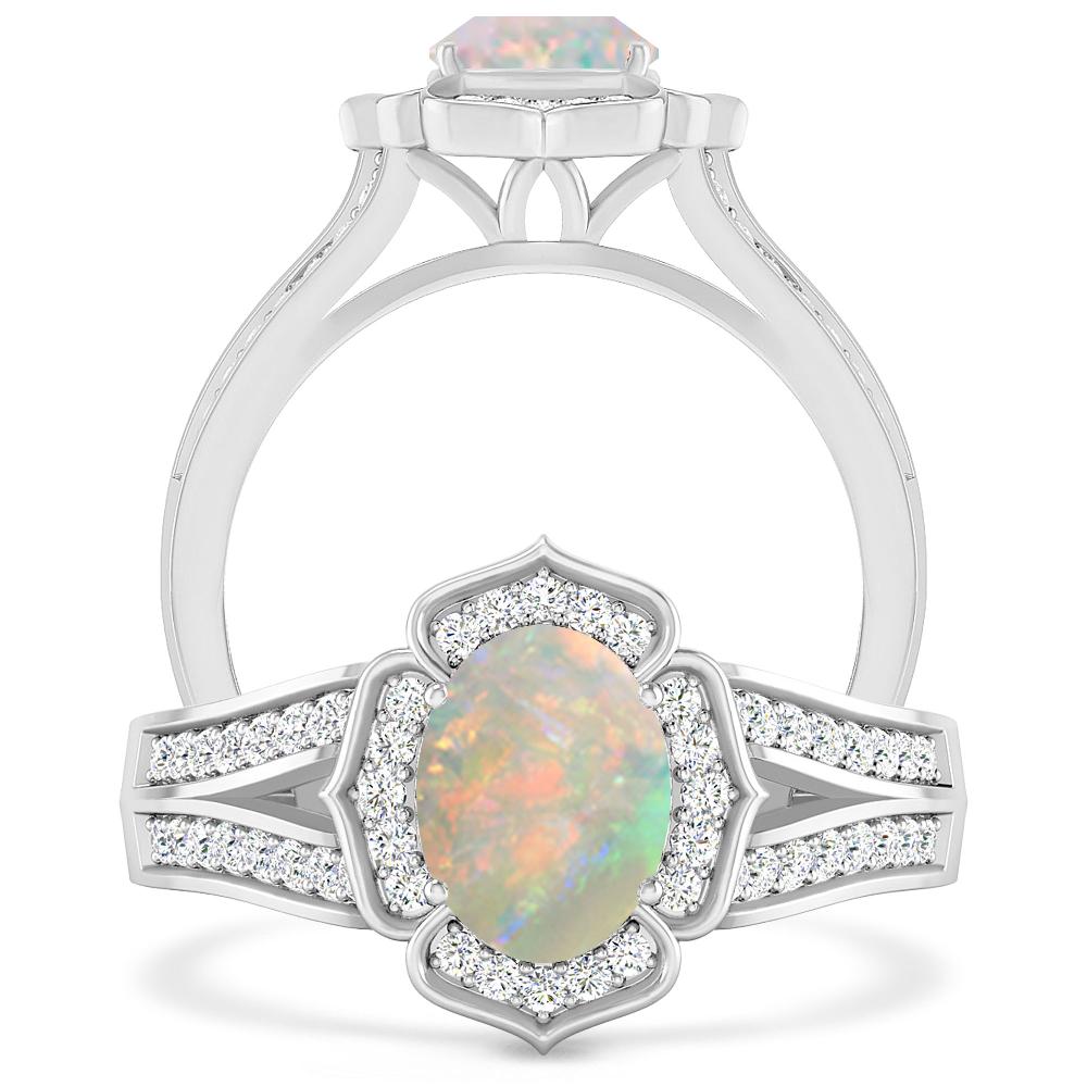 White Gold - Opal