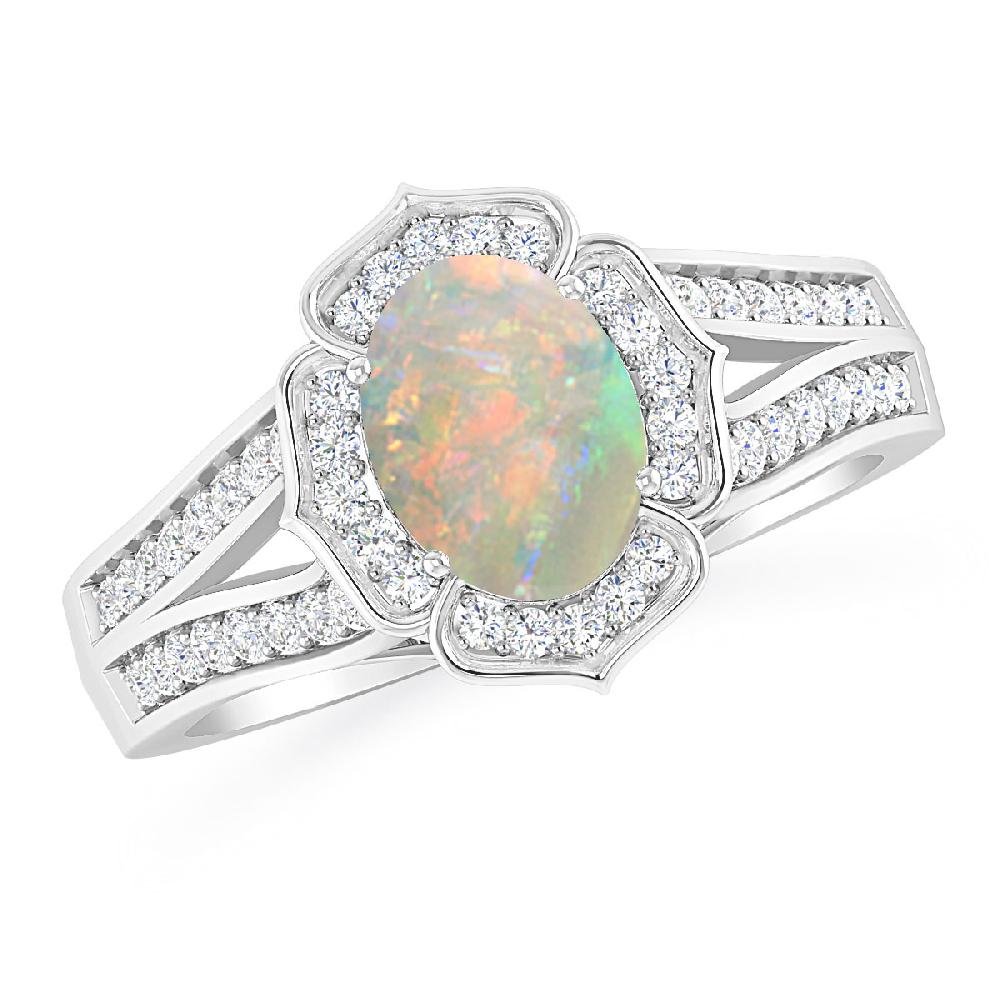 White Gold - Opal