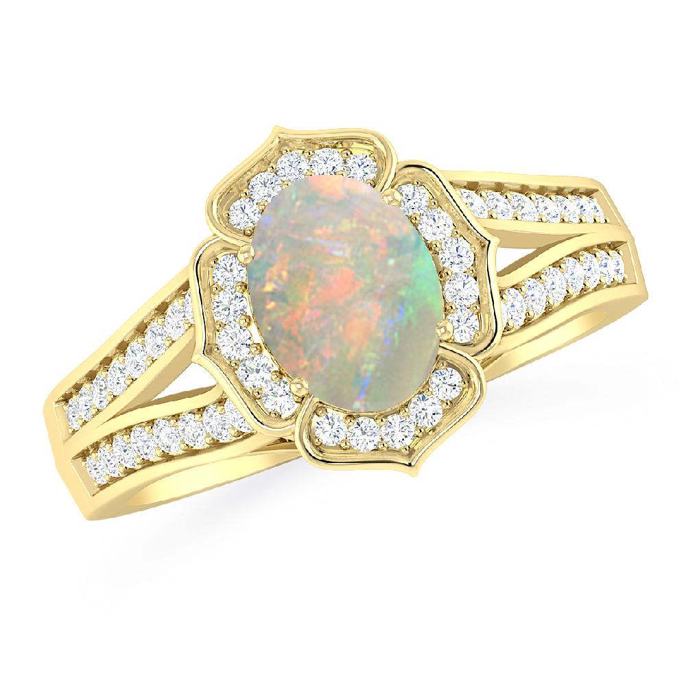 Yellow Gold - Opal