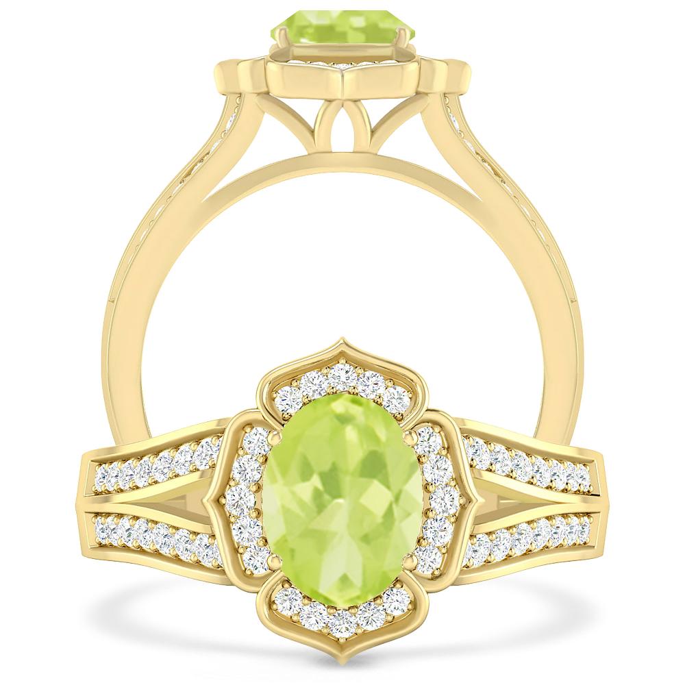 Yellow Gold - Peridot