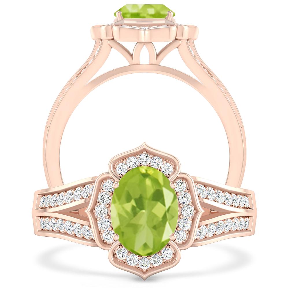 Rose Gold - Peridot