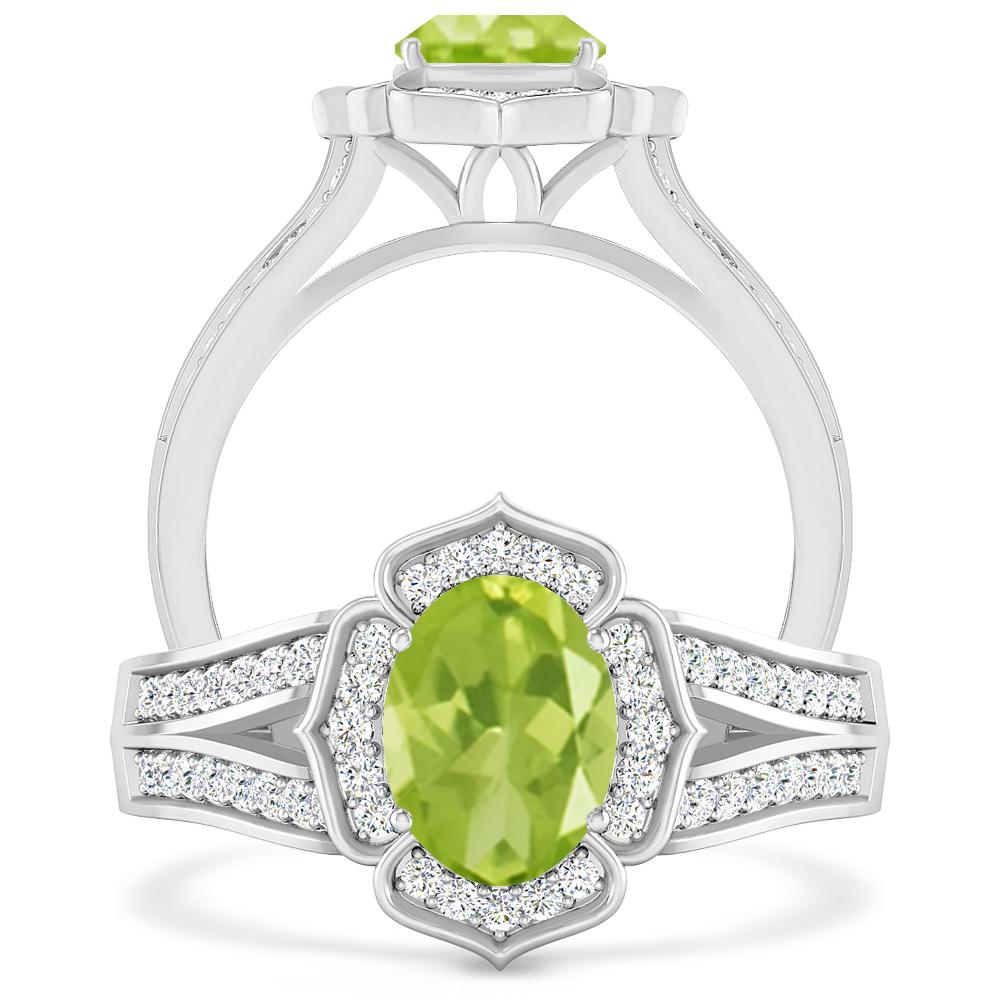 White Gold - Peridot