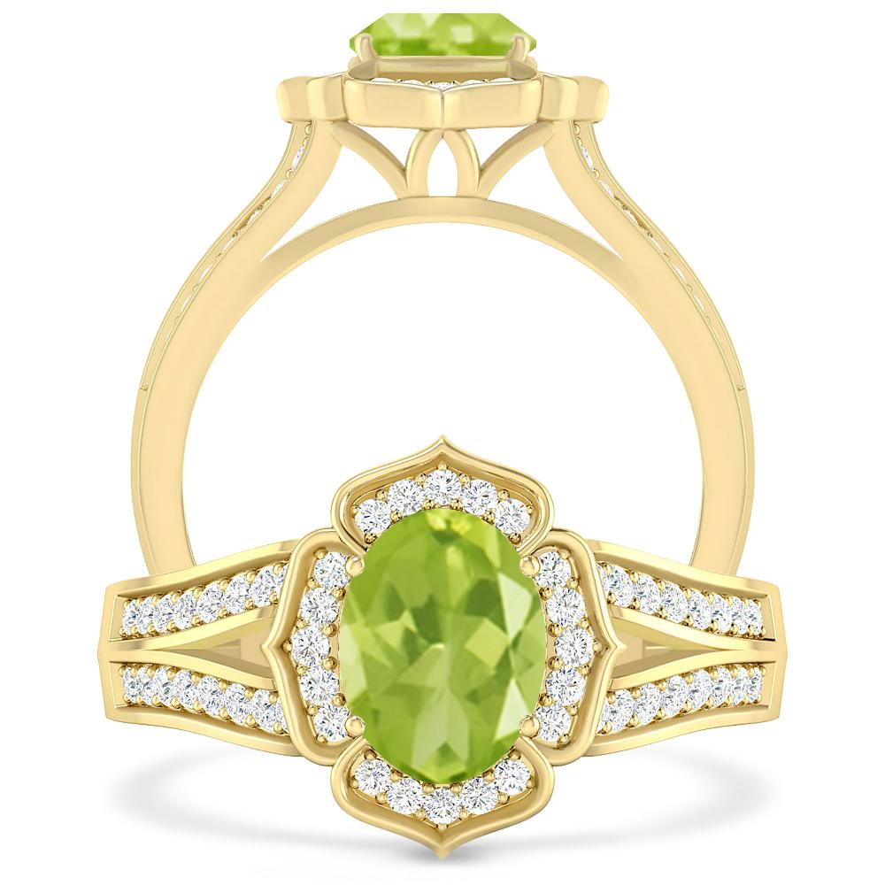 Yellow Gold - Peridot